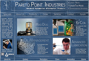 Pareto Point Website Concept: Tech