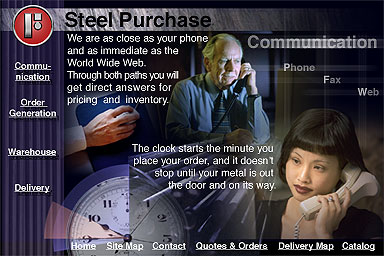 Fry Steel Website 1: Customer Service
