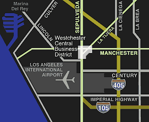 Westchester Del-Rey Area Map